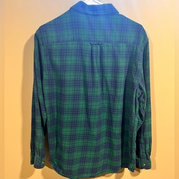 CHAPS Ralph Lauren Brushed Flannel Classic Fit Button Down Shirt Size Medium - Picture 8 of 8